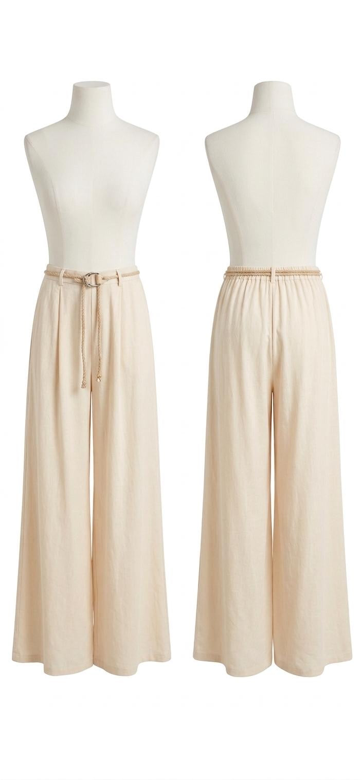 Pantalon fluide taille haute – Élégance & confort ✨