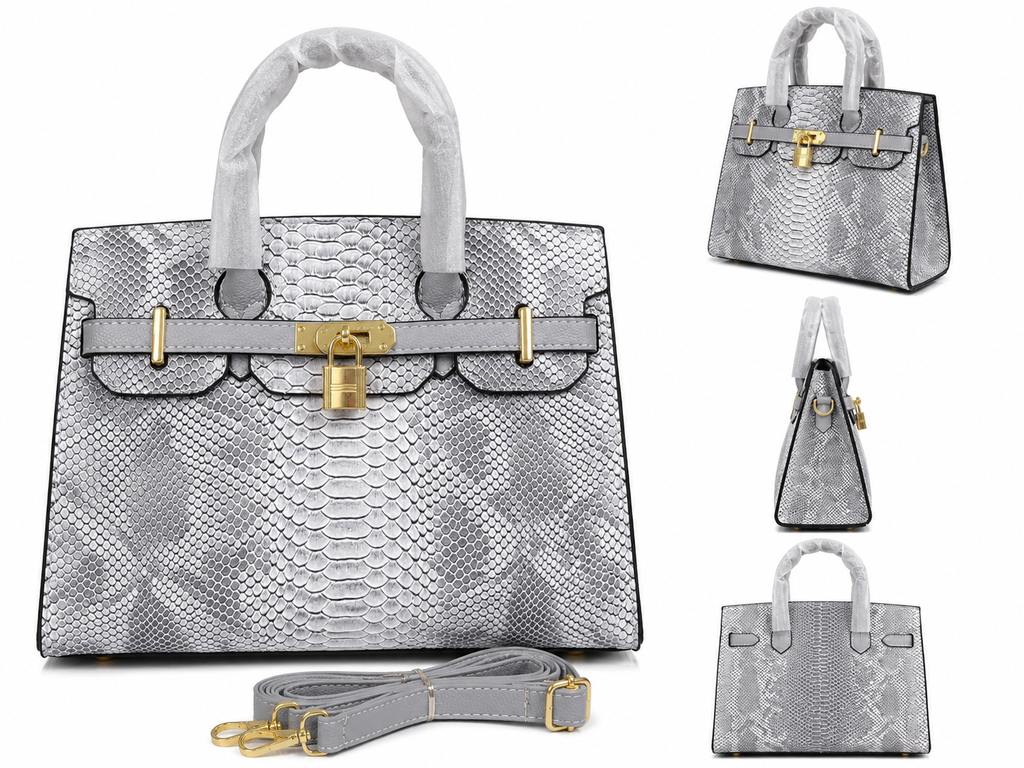 Sac Python Silver Luxe