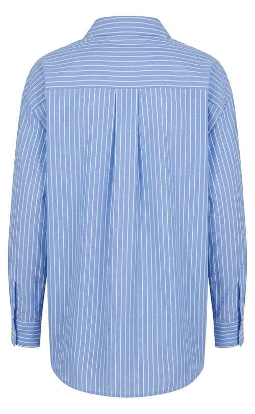 chemise à rayures ciel et blanc
