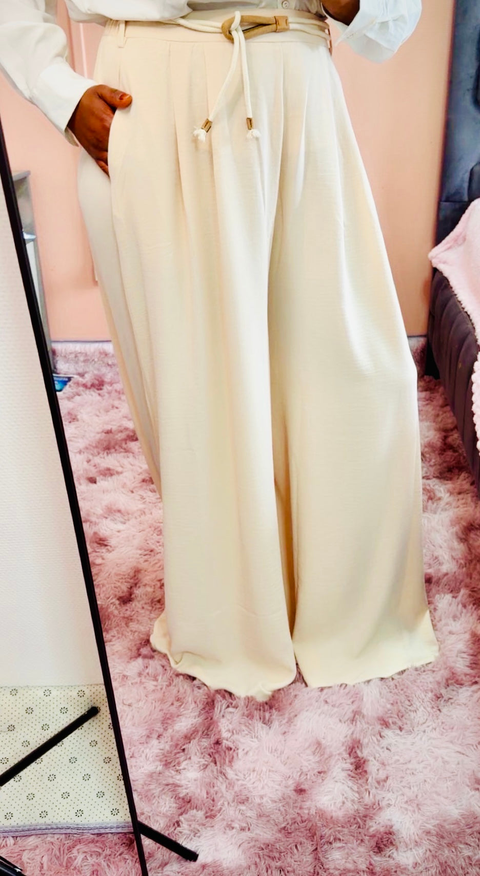 Pantalon fluide taille haute – Élégance & confort ✨