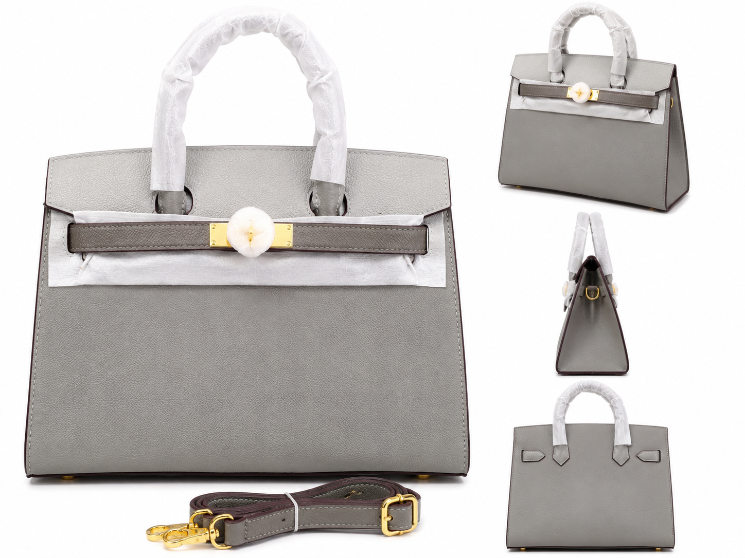 Sac Élégance Gris Perle 🤍✨